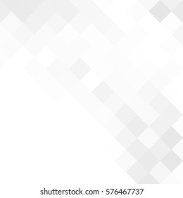 White and gray background. Geometric style. Mesh of rhombus. Mosaic template for your design. Paper texture.