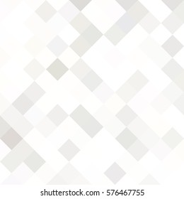 White and gray background. Geometric style. Mesh of rhombus. Mosaic template for your design. Paper texture.