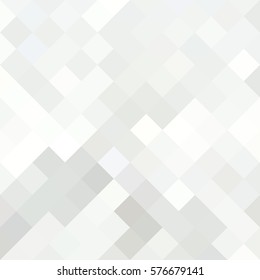 White and gray background. Geometric style. Mesh of rhombus. Mosaic template for your design. Paper texture. Clean place for your headline.
