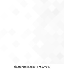 White and gray background. Geometric style. Mesh of rhombus. Mosaic template for your design. Paper texture. Clean place for your headline.