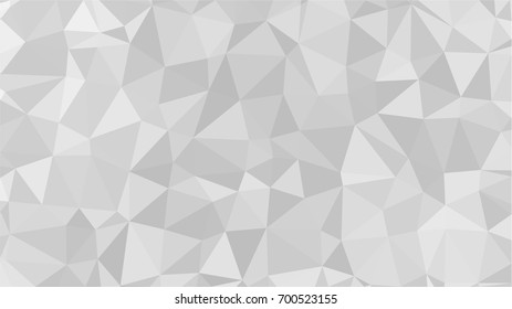 White and gray background. Geometric style. Mesh of triangles. Mosaic template for your design. Paper texture