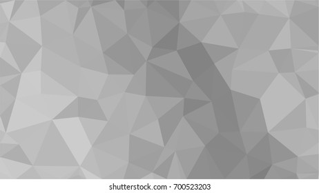 White and gray background. Geometric style. Mesh of triangles. Mosaic template for your design. Paper texture