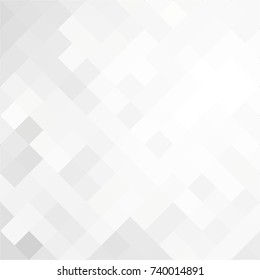 White and gray background. Geometric style. Mesh of rhombus. Mosaic template for your design. Paper texture. Clean place for your headline.
