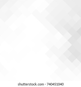 White and gray background. Geometric style. Mesh of rhombus. Mosaic template for your design. Clean place for your headline.