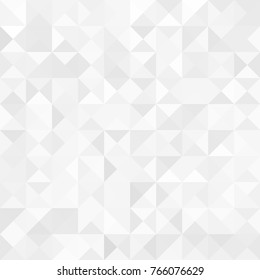 White and gray background. Geometric style. Mesh of triangles. Mosaic template for your design. 