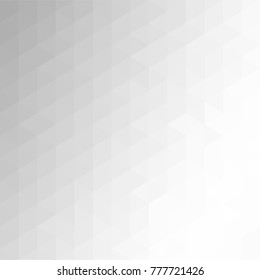White and gray background. Geometric style. Mesh of triangles. Mosaic template for your design. 