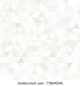 White and gray background. Geometric style. Mesh of triangles. Mosaic template for your design.
