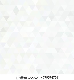 White and gray background. Geometric style. Mesh of triangles. Mosaic template for your design.