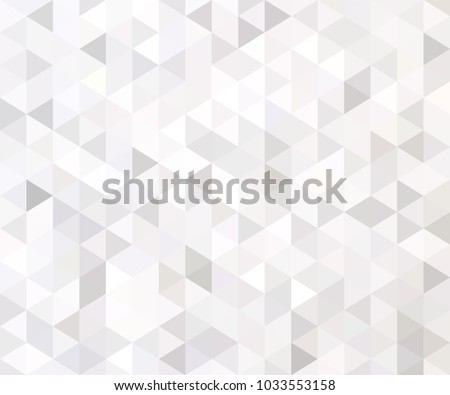 White and gray background. Geometric style. Mesh of triangles. Mosaic template for your design.