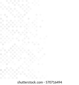 White gray background with mesh of dots or circles.