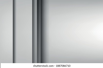 White and gray background with multiple layers - Vector illustration