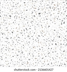 Weiß und Grau, beige Terrazzo Stone Textur Nahtlose Muster Design