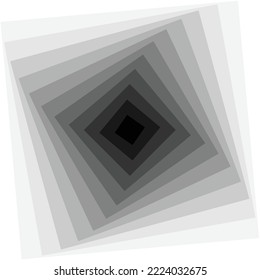 white gray black concentric squares optical design