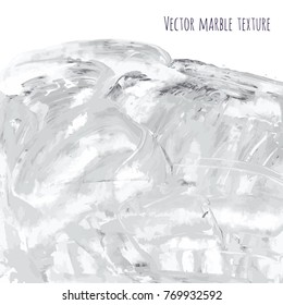 White, gray, black vector scribble marble watercolor texture background. Abstract acrylic smudge backdrop with stains, dry brush strokes, spots and ink waves. Natural stone wall for interior design.