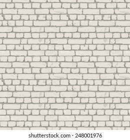 Pared de ladrillo blanco gris. Textura sin fin, fondo de página web. Patrón transparente del vector.e p s 1 0