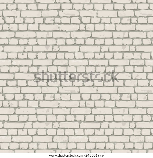 白い灰色のレンガ壁 ウェブページの背景に無限のテクスチャー ベクターシームレスパターン E P S 1 0 のベクター画像素材 ロイヤリティフリー