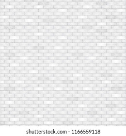 White, gray brick wall texture or background with stains for text. Vector illustration