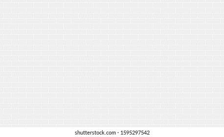 White and gray bricks. Vector background, fashion Wallpaper, tile. Wall, seamless texture