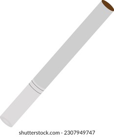 white and gray cigarette color vector illustration