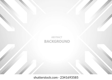 Abstrakter weißer und grauer Hintergrund. Vektorgrafik
