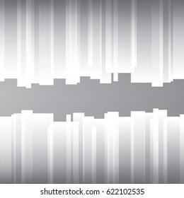 White and gray color Abstract background, vector illustration