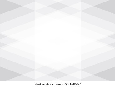 White and gray color abstract geometric on background with copy space for business, vector illustration