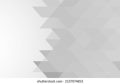 White and gray color background. Abstract geometric pattern, vector