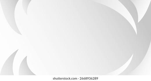 White and gray color with line shape abstract background. Vector illustration