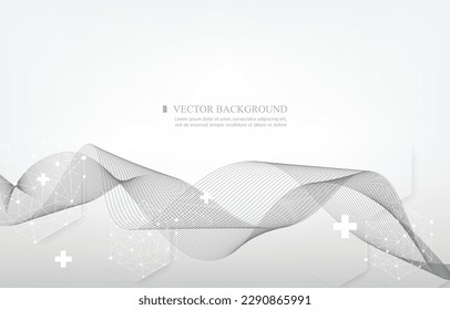 white and gray color vector abstract background.geometric.smooth line concept.