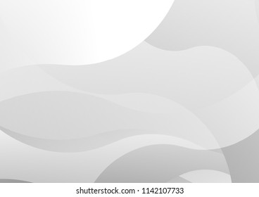 White and gray color wave texture abstract background vector illustration 