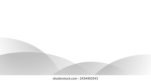 White and gray curve abstract background for corporate concept, template, poster, brochure, website, flyer design. Vector illustration