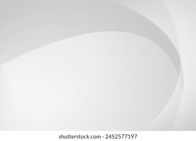 White and gray curve abstract background. texture white pattern. vector illustration	