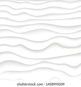 White and gray curve gradient texture.
Simple wavy pattern. Vector creative wave background.