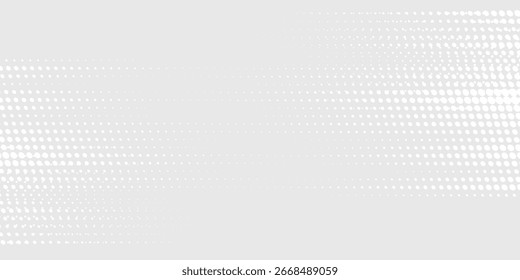 Texto de onda de luz de punto gris blanco. Concepto digital Abstractas de big data. EPS 10 Vector