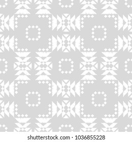 White and gray Ethnic boho seamless pattern. Scribble texture. Embroidery on fabric. Folk motif. Textile rapport.