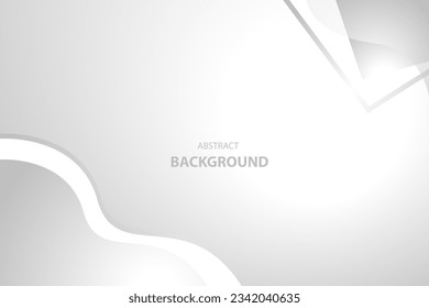 White and gray frame modern abstract background. vector art concept
