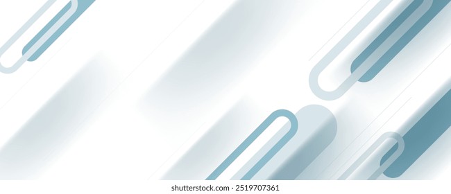 white and gray geometric background with diagonal rounded shapes. great for business corporate design project