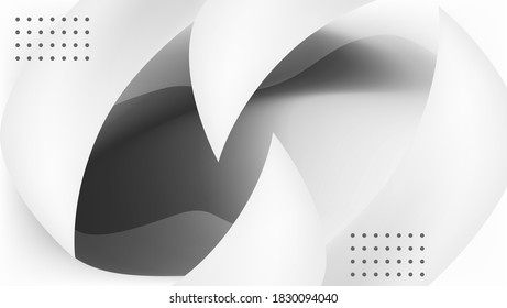 WHITE AND GRAY GEOMETRIC BACKGROUND FOR WALLPAPER COVER DESIGN 