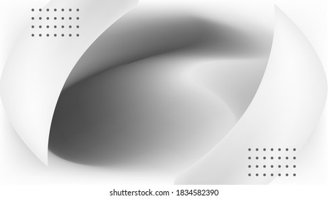 WHITE AND GRAY GEOMETRIC BACKGROUND FOR WALLPAPER COVER DESIGN 