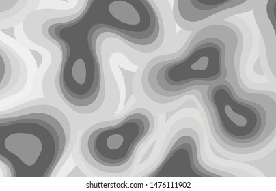 white and gray geometric fluid modern abstract background. Vector  illustration