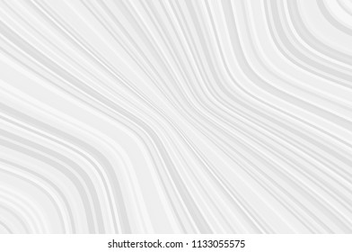 White gray geometric pattern with stripes. Wavy simple background. Light backdrop for design layouts. Modern minimalist style. Textured surface