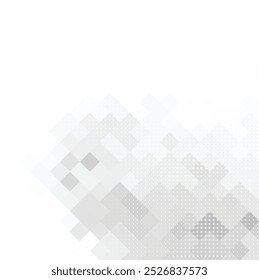 White and Gray Geometric Theme Vector Art Illustration, Ideal for Minimalist Designs, Modern Backgrounds, and Abstract Projects