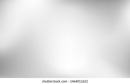 White gray gradient background. Abstract blurred backdrop. Vector illustration. 