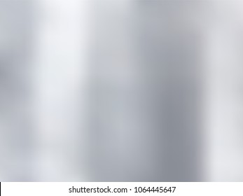 White and gray gradient blurred style background. Silver metal material texture. Vector illustration