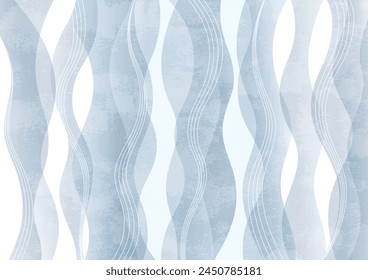 Weiße und graue Grunge-Wellenmuster – Stockvektorgrafik
