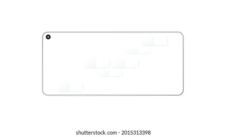 White gray illustration.Futuristic element design.Clear and simple mobile phone background. Horizontal templates for products. vector illustration