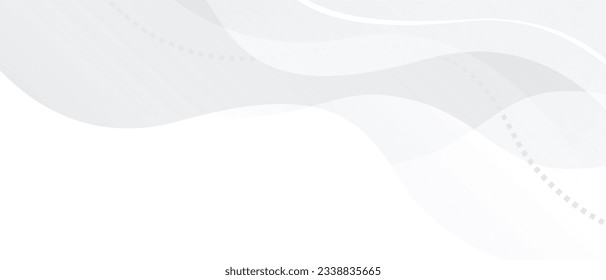 White and gray line wave texture abstract background design. Style line pattern. Poster or Template Banner.