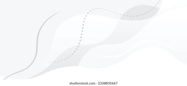 Diseño de fondo abstracto de textura de onda de línea blanca y gris. Patrón de línea de estilo. Cartel de cartel o plantilla.