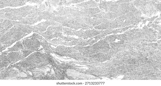 Ilustración de mármol blanco y gris con estructura punteada arenosa. Fondo de piedra afligida, diseños abstractos. Fuerte superposición de grunge.