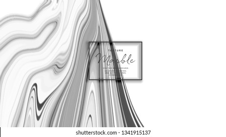 White Gray Marble Textured Vector Background